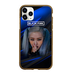 Чехол iPhone 11 Pro матовый Rose Blackpink kpop, цвет: 3D-коричневый