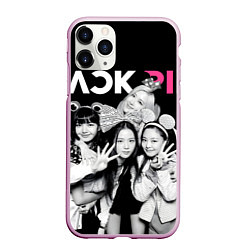 Чехол iPhone 11 Pro матовый Blackpink funny girls