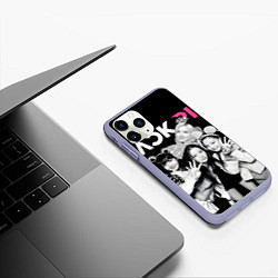 Чехол iPhone 11 Pro матовый Blackpink funny girls, цвет: 3D-светло-сиреневый — фото 2