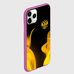 Чехол iPhone 11 Pro матовый Russian style fire, цвет: 3D-фиолетовый — фото 2