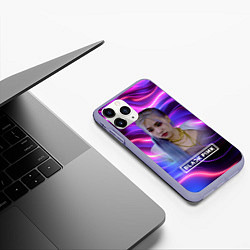 Чехол iPhone 11 Pro матовый Rose purple, цвет: 3D-светло-сиреневый — фото 2