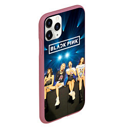 Чехол iPhone 11 Pro матовый Blackpink kpop girls, цвет: 3D-малиновый — фото 2