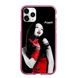 Чехол iPhone 11 Pro матовый Blackpink Jennie Red dress