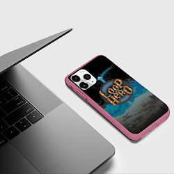 Чехол iPhone 11 Pro матовый Loop Hero world, цвет: 3D-малиновый — фото 2