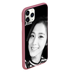 Чехол iPhone 11 Pro матовый Blackpink Jisoo in vest, цвет: 3D-малиновый — фото 2