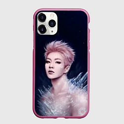 Чехол iPhone 11 Pro матовый Кай во льду, цвет: 3D-малиновый