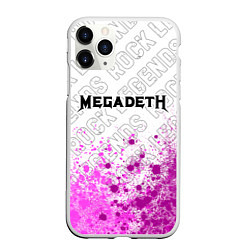 Чехол iPhone 11 Pro матовый Megadeth rock legends: символ сверху