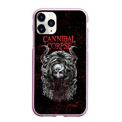 Чехол iPhone 11 Pro матовый Cannibal Corpse art, цвет: 3D-розовый