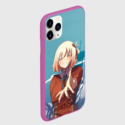 Чехол iPhone 11 Pro матовый Sweet Chisato Nishikigi - Lycoris Recoil, цвет: 3D-фиолетовый — фото 2