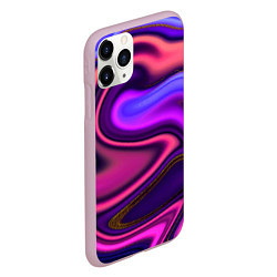 Чехол iPhone 11 Pro матовый Волшебные волны, цвет: 3D-розовый — фото 2