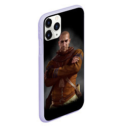Чехол iPhone 11 Pro матовый The Witcher 3 - Гюнтер, цвет: 3D-светло-сиреневый — фото 2