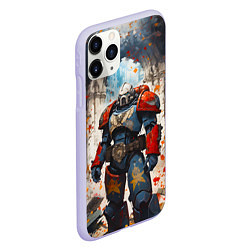 Чехол iPhone 11 Pro матовый Космодесант - Warhammer 40k, цвет: 3D-светло-сиреневый — фото 2