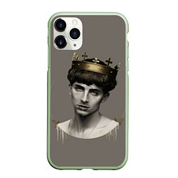 Чехол iPhone 11 Pro матовый Король Тимоти, цвет: 3D-салатовый