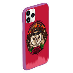 Чехол iPhone 11 Pro матовый Bring Me The Horizon Owl, цвет: 3D-фиолетовый — фото 2