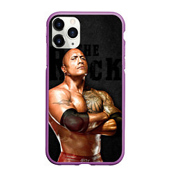 Чехол iPhone 11 Pro матовый Dwayne - Johnson