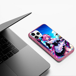 Чехол iPhone 11 Pro матовый Астольфо служанка - Fate grand order, цвет: 3D-малиновый — фото 2