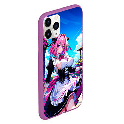 Чехол iPhone 11 Pro матовый Астольфо служанка - Fate grand order, цвет: 3D-фиолетовый — фото 2