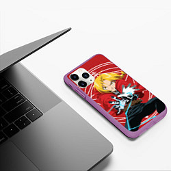 Чехол iPhone 11 Pro матовый Edward magic, цвет: 3D-фиолетовый — фото 2