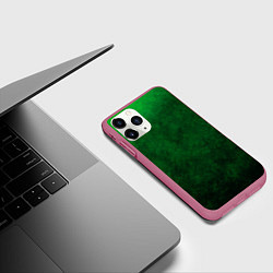 Чехол iPhone 11 Pro матовый Токсичный градиент, цвет: 3D-малиновый — фото 2