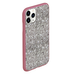 Чехол iPhone 11 Pro матовый Гравий, цвет: 3D-малиновый — фото 2