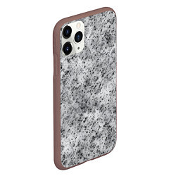 Чехол iPhone 11 Pro матовый Текстура гранита, цвет: 3D-коричневый — фото 2