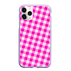 Чехол iPhone 11 Pro матовый Розовая клетка Барби