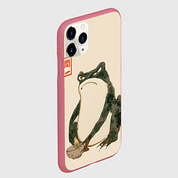 Чехол iPhone 11 Pro матовый Лягушка - Мацумото Ходжи, цвет: 3D-малиновый — фото 2