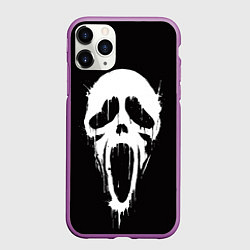 Чехол iPhone 11 Pro матовый Лицо призрака