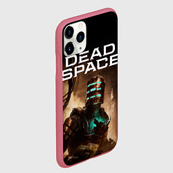 Чехол iPhone 11 Pro матовый Мертвый космос, цвет: 3D-малиновый — фото 2