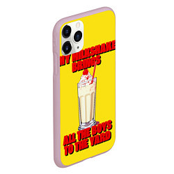 Чехол iPhone 11 Pro матовый Молочный коктейль - Фаст Фуд, цвет: 3D-розовый — фото 2