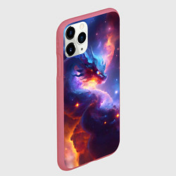 Чехол iPhone 11 Pro матовый Туманность дракона, цвет: 3D-малиновый — фото 2
