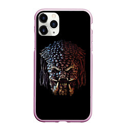 Чехол iPhone 11 Pro матовый Predator - skull, цвет: 3D-розовый
