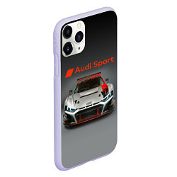 Чехол iPhone 11 Pro матовый Audi sport - racing car - extreme, цвет: 3D-светло-сиреневый — фото 2