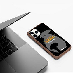 Чехол iPhone 11 Pro матовый Сосед - Тоторо, цвет: 3D-коричневый — фото 2