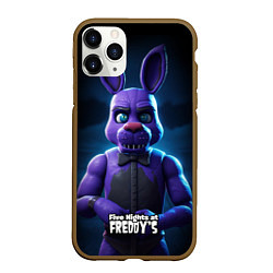 Чехол iPhone 11 Pro матовый Five Nights at Freddys Bonnie, цвет: 3D-коричневый