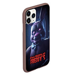 Чехол iPhone 11 Pro матовый Five Nights at Freddys Bonnie, цвет: 3D-коричневый — фото 2