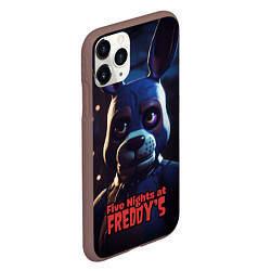 Чехол iPhone 11 Pro матовый Five Nights at Freddys Bonnie, цвет: 3D-коричневый — фото 2