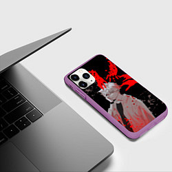 Чехол iPhone 11 Pro матовый Агенты времени - Гуан Лу, цвет: 3D-фиолетовый — фото 2