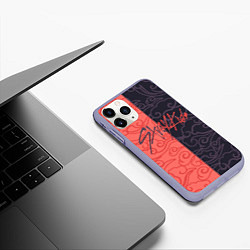 Чехол iPhone 11 Pro матовый Strey Kids x Anime, цвет: 3D-светло-сиреневый — фото 2