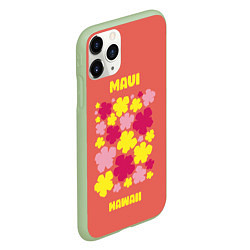 Чехол iPhone 11 Pro матовый Мауи - Гавайи, цвет: 3D-салатовый — фото 2