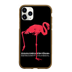 Чехол iPhone 11 Pro матовый Фламинго - Мюнхен