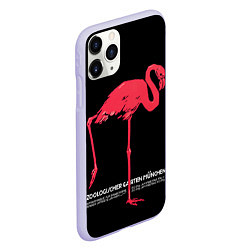 Чехол iPhone 11 Pro матовый Фламинго - Мюнхен, цвет: 3D-светло-сиреневый — фото 2