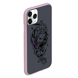 Чехол iPhone 11 Pro матовый One Piece - Roronoa Zoro, цвет: 3D-розовый — фото 2