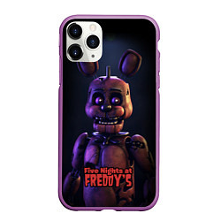 Чехол iPhone 11 Pro матовый Five Nights at Freddys Bonnie, цвет: 3D-фиолетовый