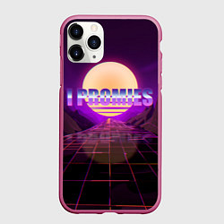 Чехол iPhone 11 Pro матовый Я Обещаю, цвет: 3D-малиновый