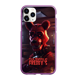 Чехол iPhone 11 Pro матовый Five Nights at Freddys Mangle, цвет: 3D-фиолетовый