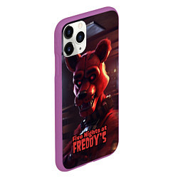 Чехол iPhone 11 Pro матовый Five Nights at Freddys Mangle, цвет: 3D-фиолетовый — фото 2