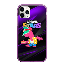 Чехол iPhone 11 Pro матовый Brawl stars Doug, цвет: 3D-фиолетовый