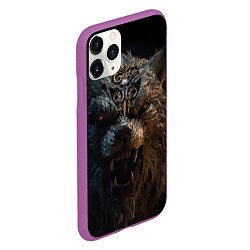 Чехол iPhone 11 Pro матовый Baldurs Gate 3 оборотень, цвет: 3D-фиолетовый — фото 2