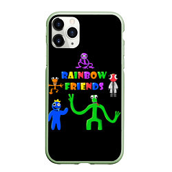 Чехол iPhone 11 Pro матовый Rainbow friends characters